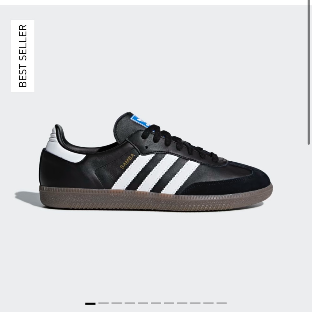 Adidas black sambas